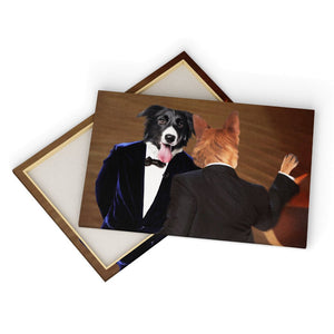 The Slap: Custom Pet Canvas - Paw & Glory - Dog Portraits - Pet Portraits