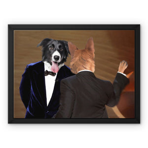 The Slap: Custom Pet Canvas - Paw & Glory - Dog Portraits - Pet Portraits