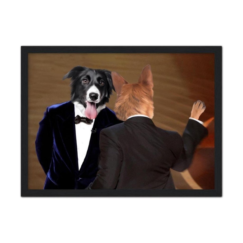 The Slap: Custom Pet Portrait - Paw & Glory - Dog Portraits - Pet Portraits