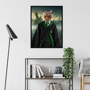 The Slytherin (Harry Potter Inspired): Animal Art Framed Portrait - Paw & Glory - Dog Portraits - Pet Portraits