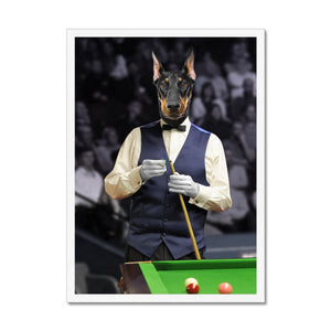 The Snooker Player: Custom Pet Portrait - Paw & Glory - Dog Portraits - Pet Portraits