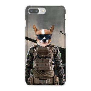 The Soldier: Custom Pet Phone Case - Paw & Glory - Dog Portraits - Pet Portraits