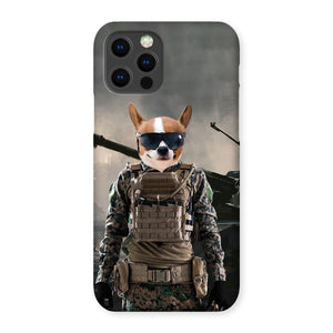 The Soldier: Custom Pet Phone Case - Paw & Glory - Dog Portraits - Pet Portraits