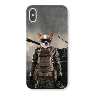 The Soldier: Custom Pet Phone Case - Paw & Glory - Dog Portraits - Pet Portraits