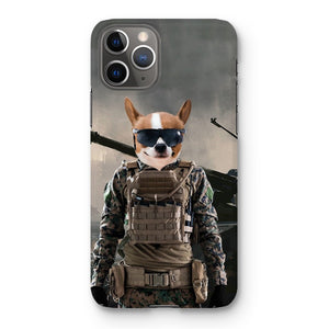 The Soldier: Custom Pet Phone Case - Paw & Glory - Dog Portraits - Pet Portraits