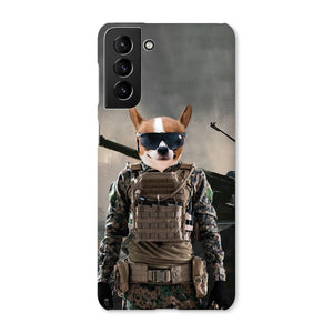 The Soldier: Custom Pet Phone Case - Paw & Glory - Dog Portraits - Pet Portraits