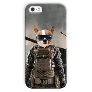 The Soldier: Custom Pet Phone Case - Paw & Glory - Dog Portraits - Pet Portraits