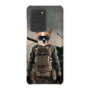 The Soldier: Custom Pet Phone Case - Paw & Glory - Dog Portraits - Pet Portraits