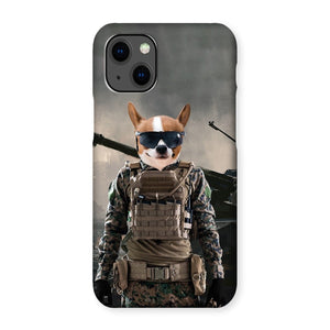 The Soldier: Custom Pet Phone Case - Paw & Glory - Dog Portraits - Pet Portraits