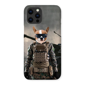 The Soldier: Custom Pet Phone Case - Paw & Glory - Dog Portraits - Pet Portraits