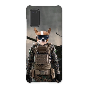 The Soldier: Custom Pet Phone Case - Paw & Glory - Dog Portraits - Pet Portraits