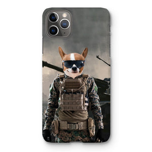 The Soldier: Custom Pet Phone Case - Paw & Glory - Dog Portraits - Pet Portraits