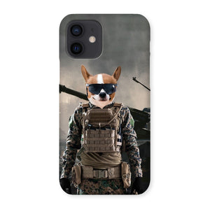 The Soldier: Custom Pet Phone Case - Paw & Glory - Dog Portraits - Pet Portraits