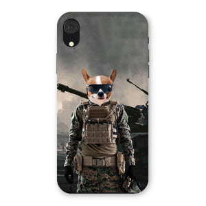 The Soldier: Custom Pet Phone Case - Paw & Glory - Dog Portraits - Pet Portraits