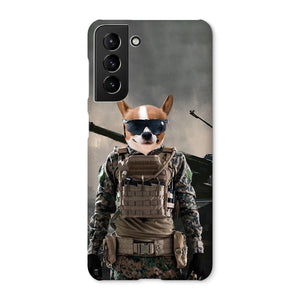 The Soldier: Custom Pet Phone Case - Paw & Glory - Dog Portraits - Pet Portraits