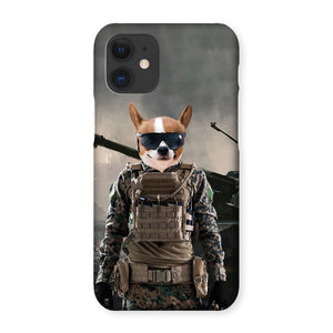 The Soldier: Custom Pet Phone Case - Paw & Glory - Dog Portraits - Pet Portraits