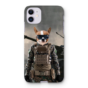 The Soldier: Custom Pet Phone Case - Paw & Glory - Dog Portraits - Pet Portraits