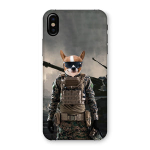 The Soldier: Custom Pet Phone Case - Paw & Glory - Dog Portraits - Pet Portraits