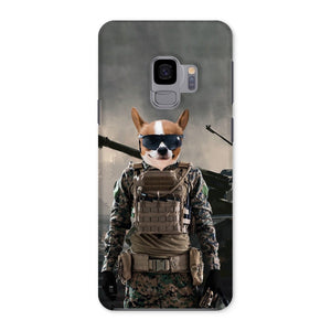 The Soldier: Custom Pet Phone Case - Paw & Glory - Dog Portraits - Pet Portraits