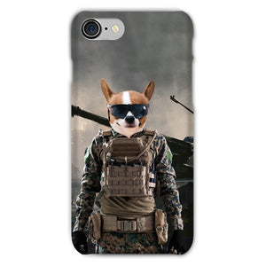 The Soldier: Custom Pet Phone Case - Paw & Glory - Dog Portraits - Pet Portraits