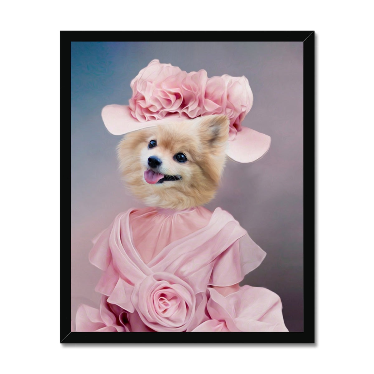 The Southern Bell: Custom Pet Portrait - Paw & Glory - Dog Portraits - Pet Portraits