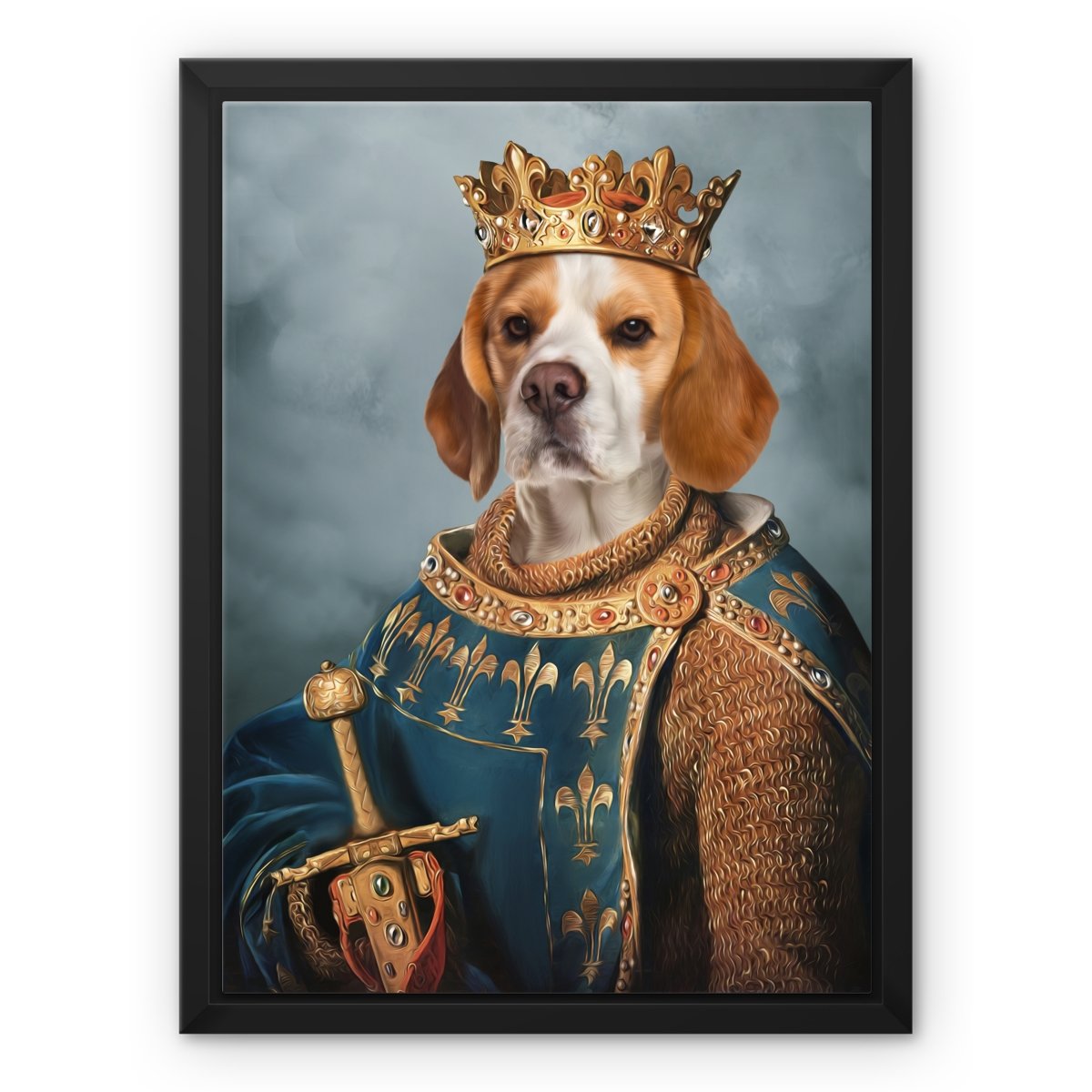 The Sovereign: Custom Pet Canvas - Paw & Glory - Dog Portraits - Pet Portraits