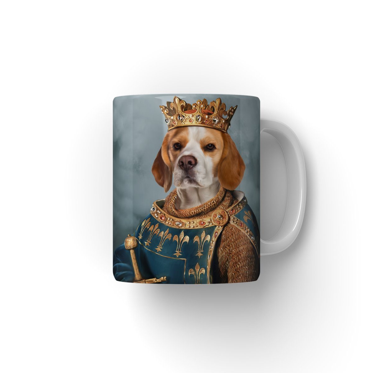 The Sovereign: Custom Pet Coffee Mug - Paw & Glory - Dog Portraits - Pet Portraits