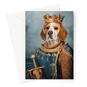 The Sovereign: Custom Pet Greeting Card - Paw & Glory - Dog Portraits - Pet Portraits