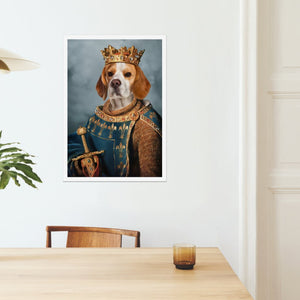 The Sovereign: Custom Pet Poster - Paw & Glory - Dog Portraits - Pet Portraits