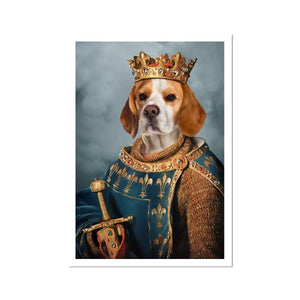 The Sovereign: Custom Pet Poster - Paw & Glory - Dog Portraits - Pet Portraits