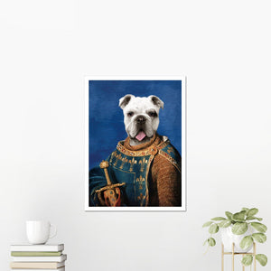 The Sovereign: Custom Pet Poster - Paw & Glory - Dog Portraits - Pet Portraits