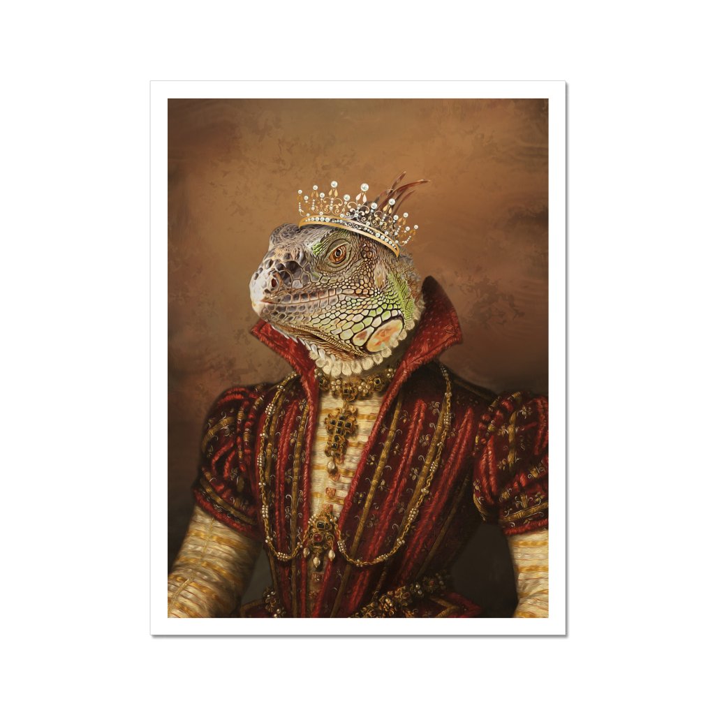 The Spanish Princess: Animal Art Poster - Paw & Glory - Dog Portraits - Pet Portraits