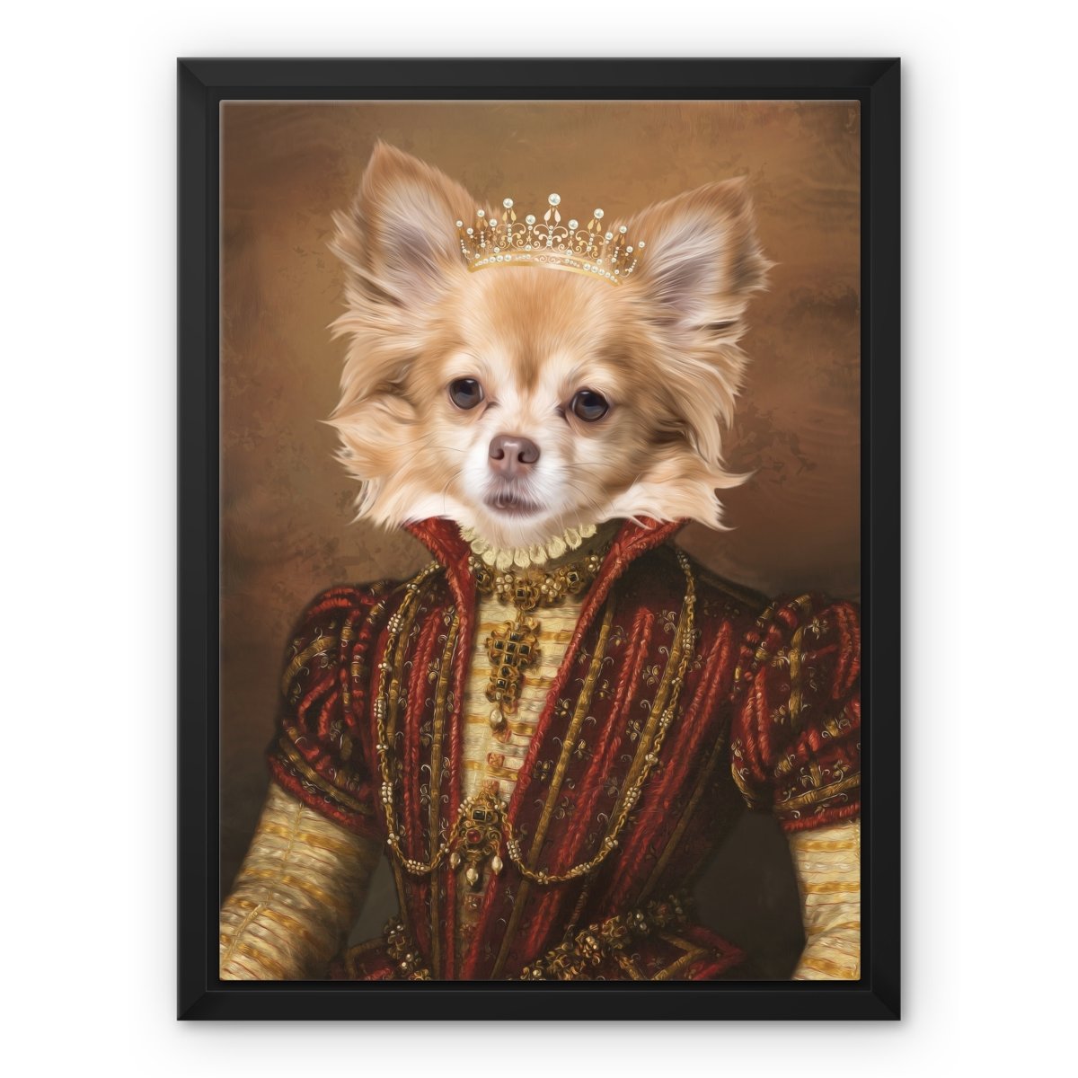 The Spanish Princess: Custom Pet Canvas - Paw & Glory - Dog Portraits - Pet Portraits