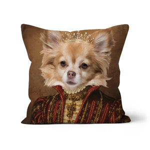 The Spanish Princess: Custom Pet Pillow - Paw & Glory - Dog Portraits - Pet Portraits