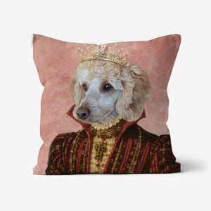 The Spanish Princess: Custom Pet Pillow - Paw & Glory - Dog Portraits - Pet Portraits