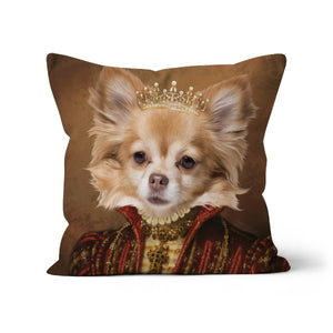 The Spanish Princess: Custom Pet Pillow - Paw & Glory - Dog Portraits - Pet Portraits