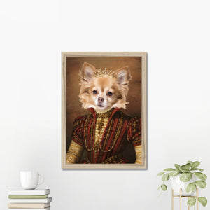 The Spanish Princess: Custom Pet Portrait - Paw & Glory - Dog Portraits - Pet Portraits