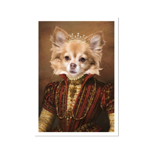 The Spanish Princess: Custom Pet Portrait - Paw & Glory - Dog Portraits - Pet Portraits