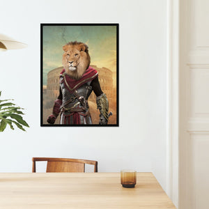 The Spartan: Animal Art Framed Portrait - Paw & Glory - Dog Portraits - Pet Portraits