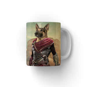 The Spartan: Custom Pet Coffee Mug - Paw & Glory - Dog Portraits - Pet Portraits