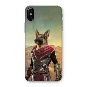 The Spartan: Custom Pet Phone Case - Paw & Glory - Dog Portraits - Pet Portraits