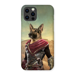 The Spartan: Custom Pet Phone Case - Paw & Glory - Dog Portraits - Pet Portraits