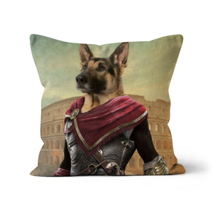 The Spartan: Custom Pet Pillow - Paw & Glory - Dog Portraits - Pet Portraits