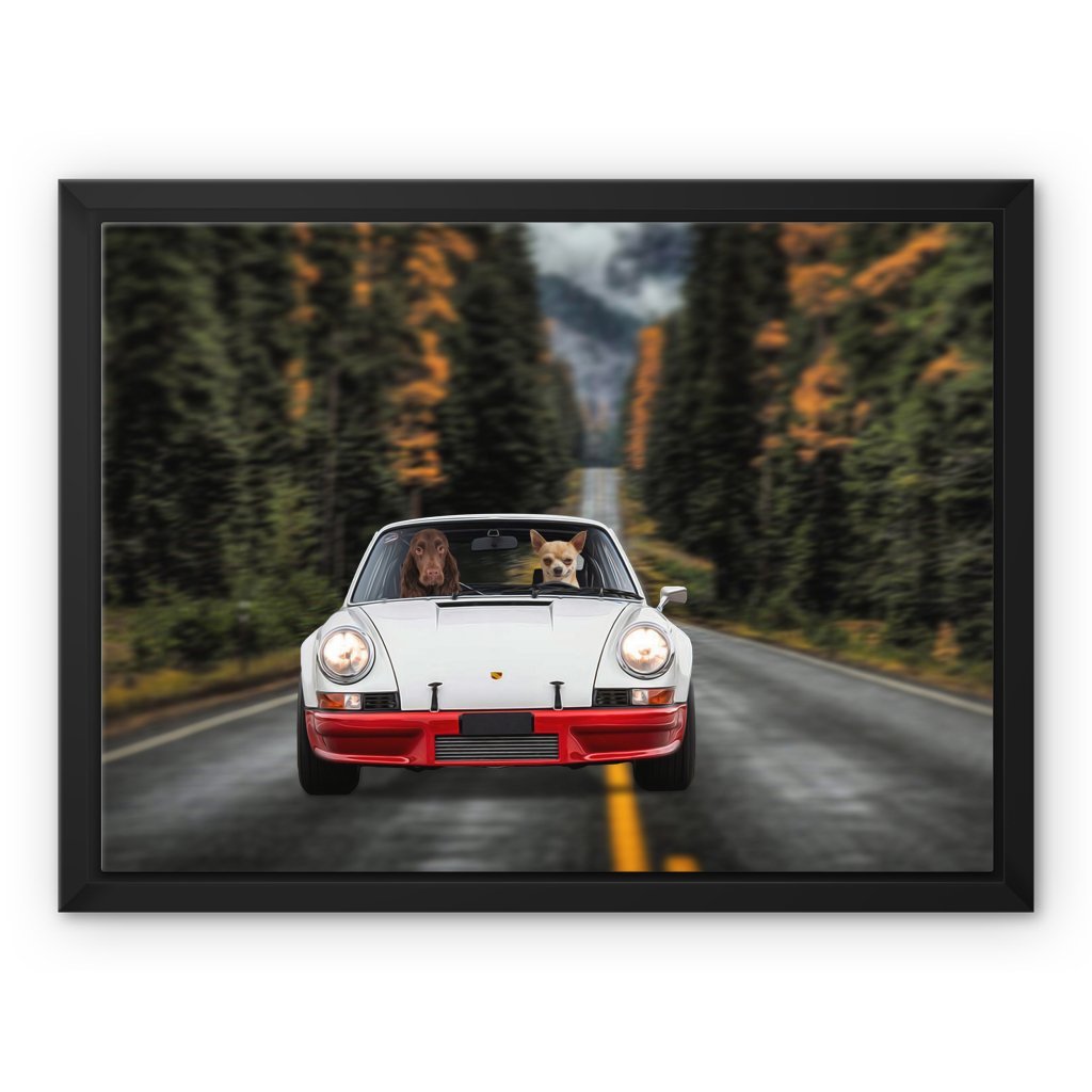 The Supercar: Custom Pet Canvas - Paw & Glory - Dog Portraits - Pet Portraits