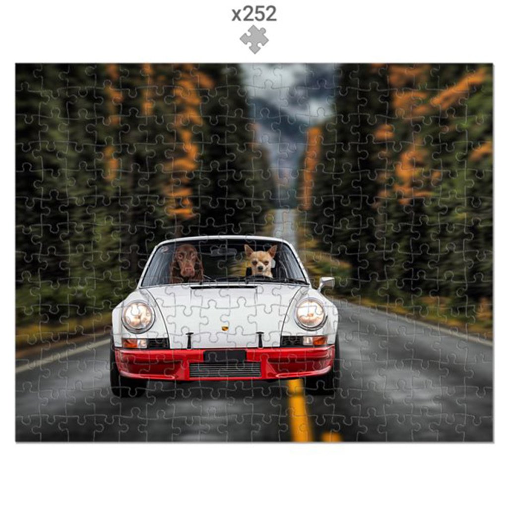 The Supercar: Custom Pet Puzzle - Paw & Glory - Dog Portraits - Pet Portraits