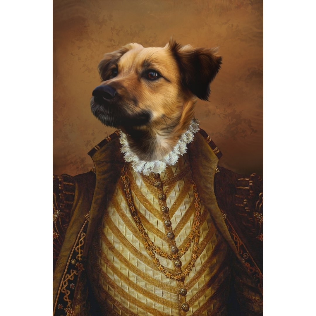 The Supremo: Custom Digital Download Pet Portrait - Paw & Glory - Dog Portraits - Pet Portraits