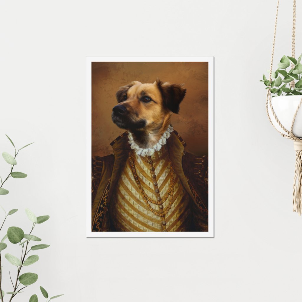 The Supremo: Custom Pet Poster - Paw & Glory - Dog Portraits - Pet Portraits