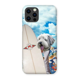 The Surfer: Custom Pet Phone Case - Paw & Glory - Dog Portraits - Pet Portraits