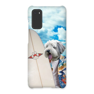 The Surfer: Custom Pet Phone Case - Paw & Glory - Dog Portraits - Pet Portraits