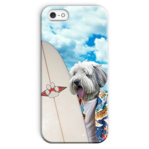 The Surfer: Custom Pet Phone Case - Paw & Glory - Dog Portraits - Pet Portraits